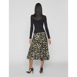 VINITBAN PRINT MIDI SKIRT - NO