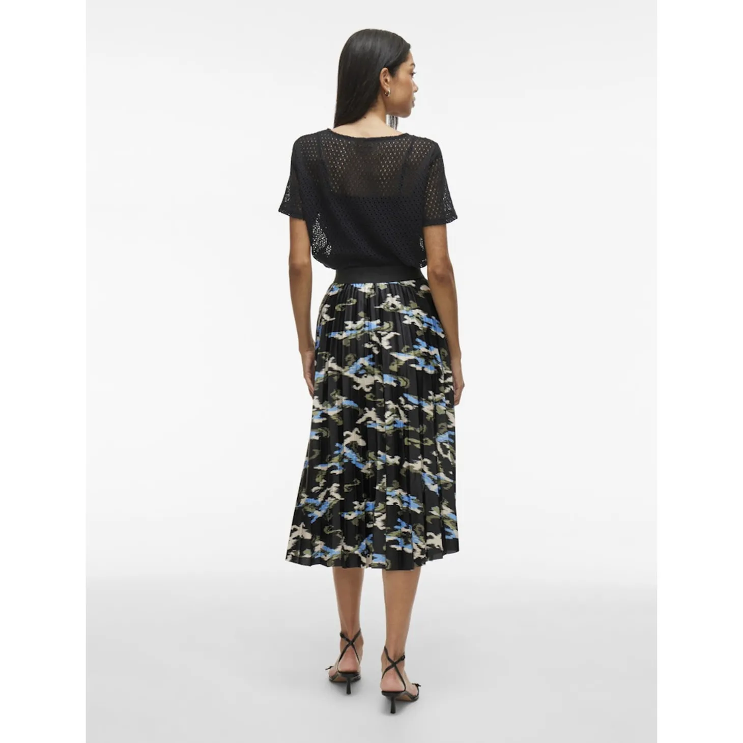 VINITBAN PRINT MIDI SKIRT - NO