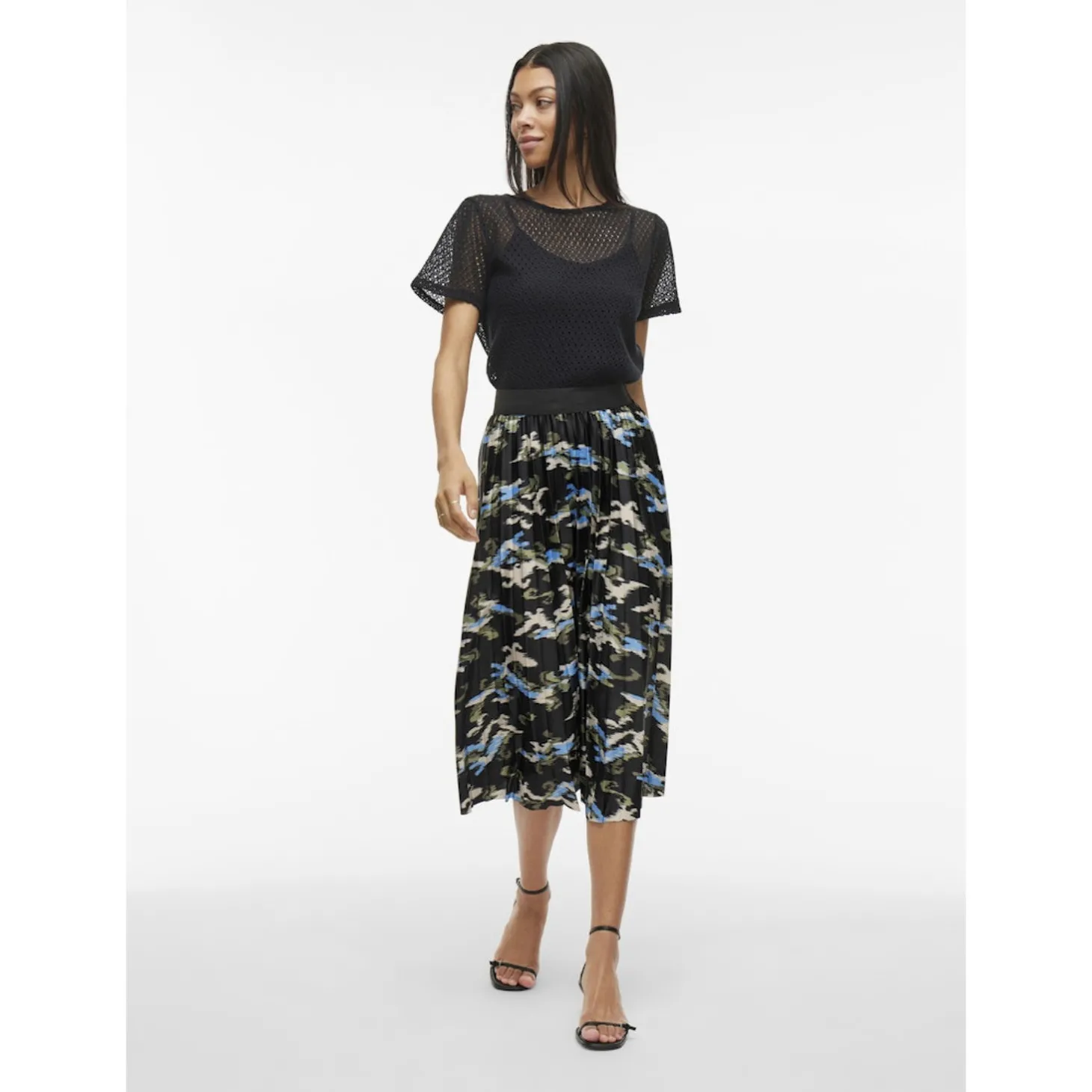 VINITBAN PRINT MIDI SKIRT - NO