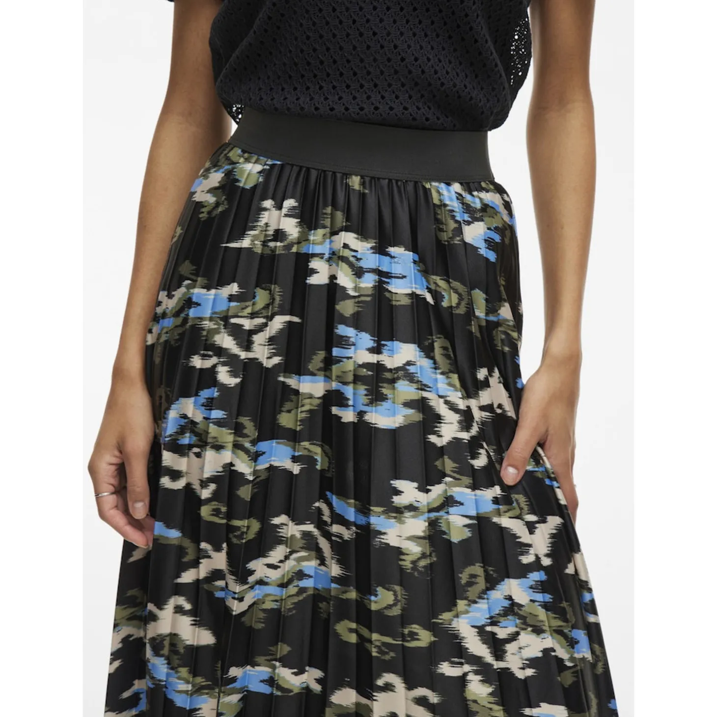 VINITBAN PRINT MIDI SKIRT - NO
