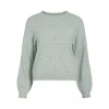 ! VIRIL L/S O-NECK POINTELLE