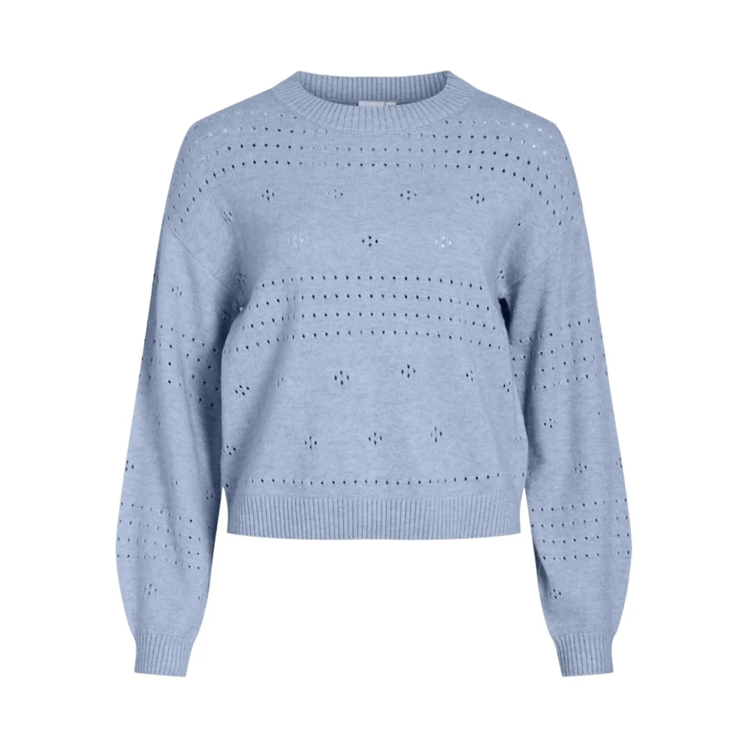 ! VIRIL L/S O-NECK POINTELLE