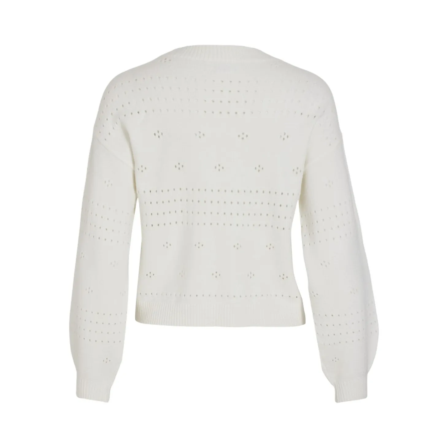 ! VIRIL L/S O-NECK POINTELLE