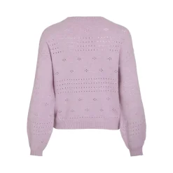 ! VIRIL L/S O-NECK POINTELLE