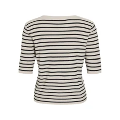 VIZICHA O-NECK 2/4 STRIPE KNIT