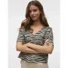 VMMYMILO 2/4 V-NECK SHIRT WVN