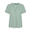 VMMYMILO SS V-NECK TOP WVN GA