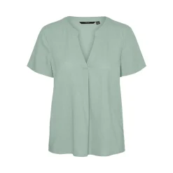 VMMYMILO SS V-NECK TOP WVN GA