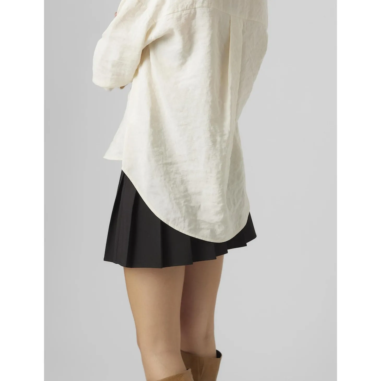 VMQUEENY LS OVERSIZE SHIRT WVN